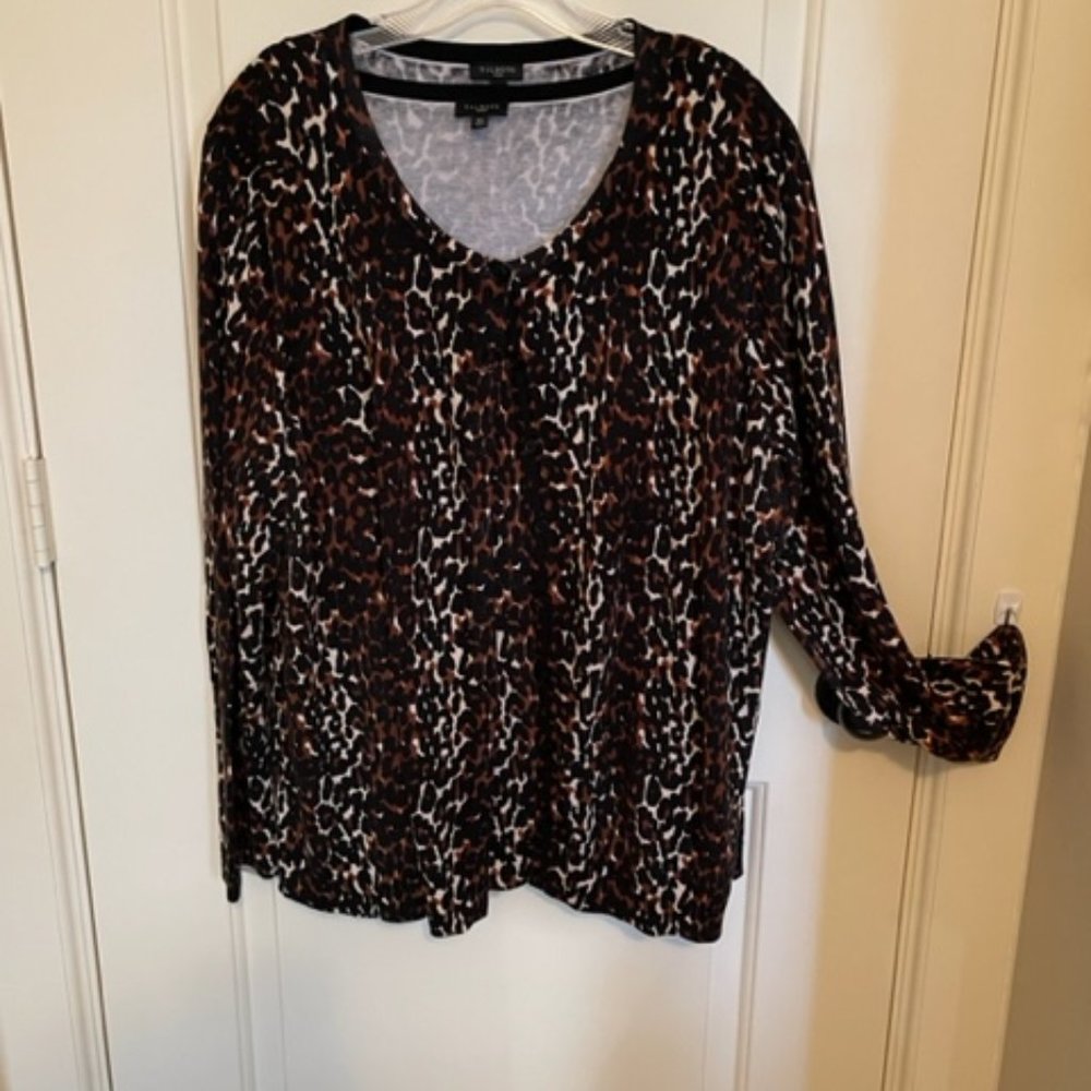 Talbots Charming Cardigan and Sleeveless Sweater Set, 3X